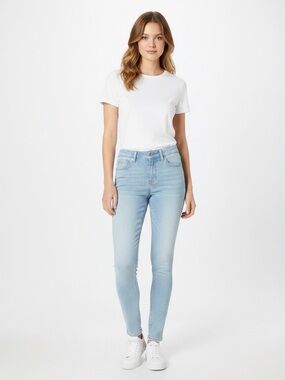 Wax Jean light wash jeans denim cotton spandex blend size 0 sz 24 ankle spandex